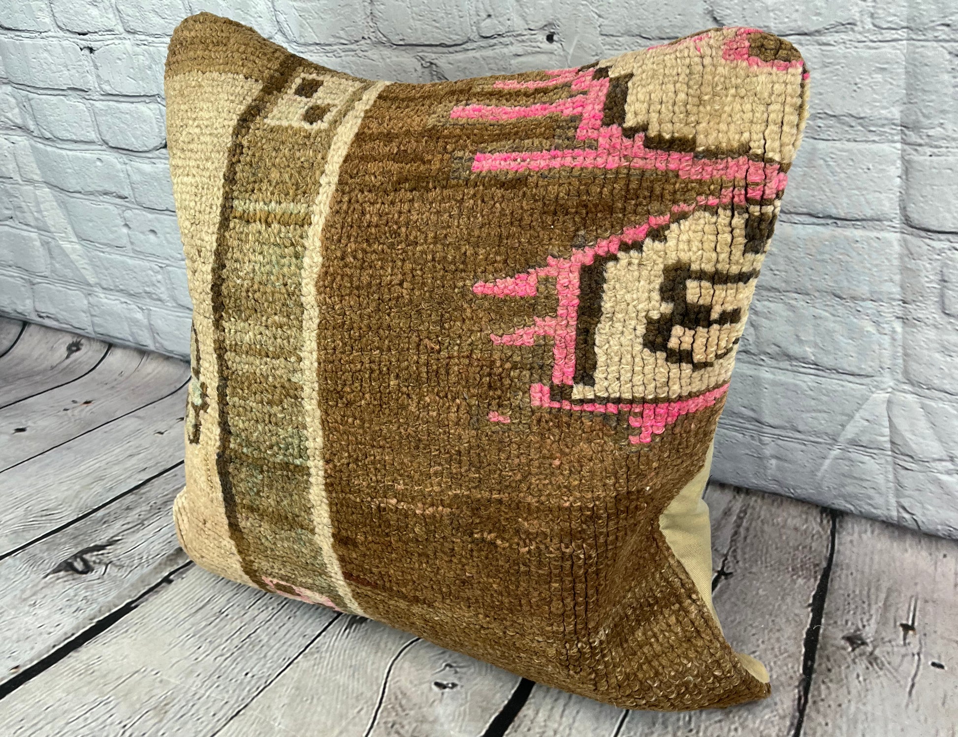 20 x 20 Rug Pillow Sapphire Serenade Turkish Pillow Cushion Cover #7646