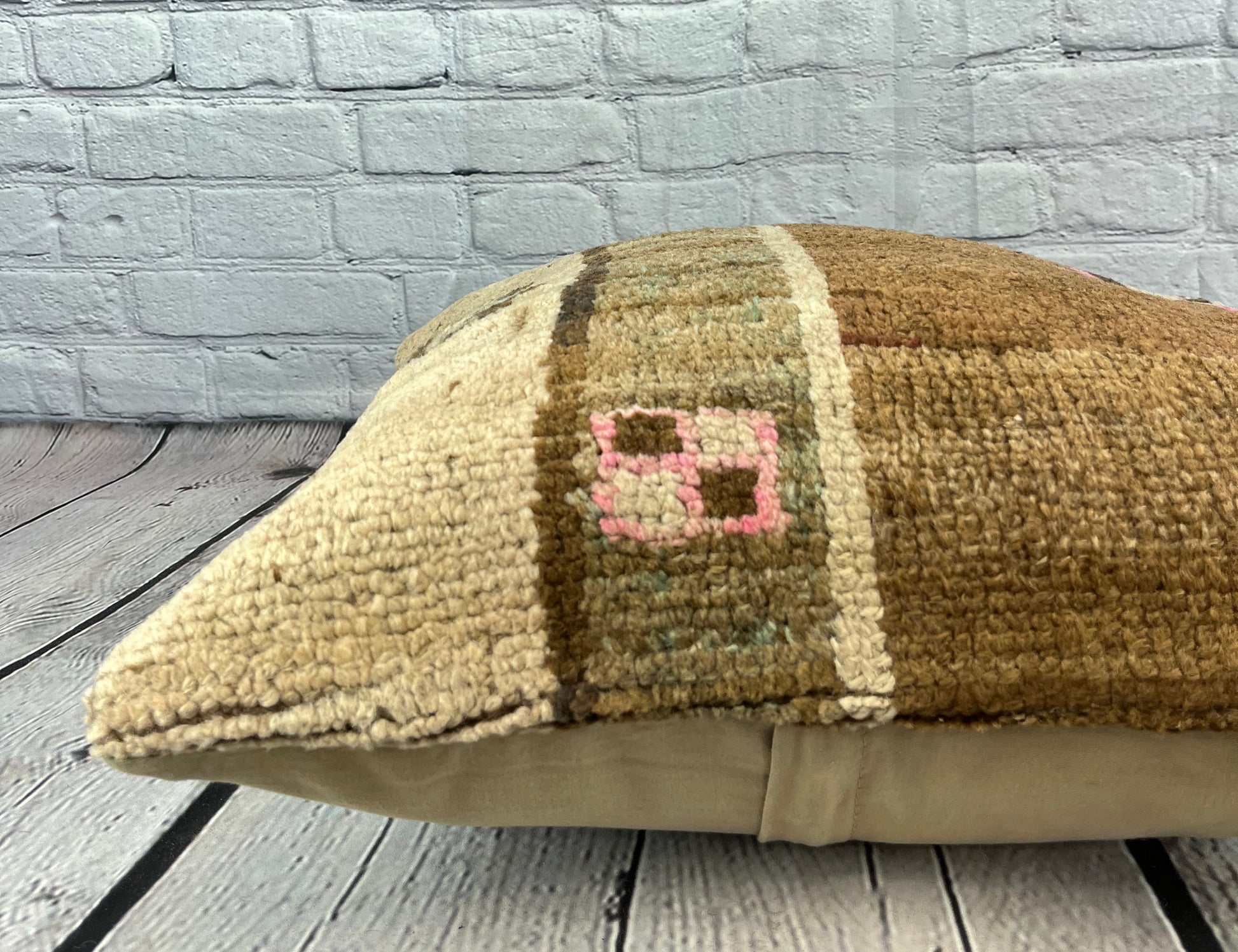 20 x 20 Rug Pillow Sapphire Serenade Turkish Pillow Cushion Cover #7646