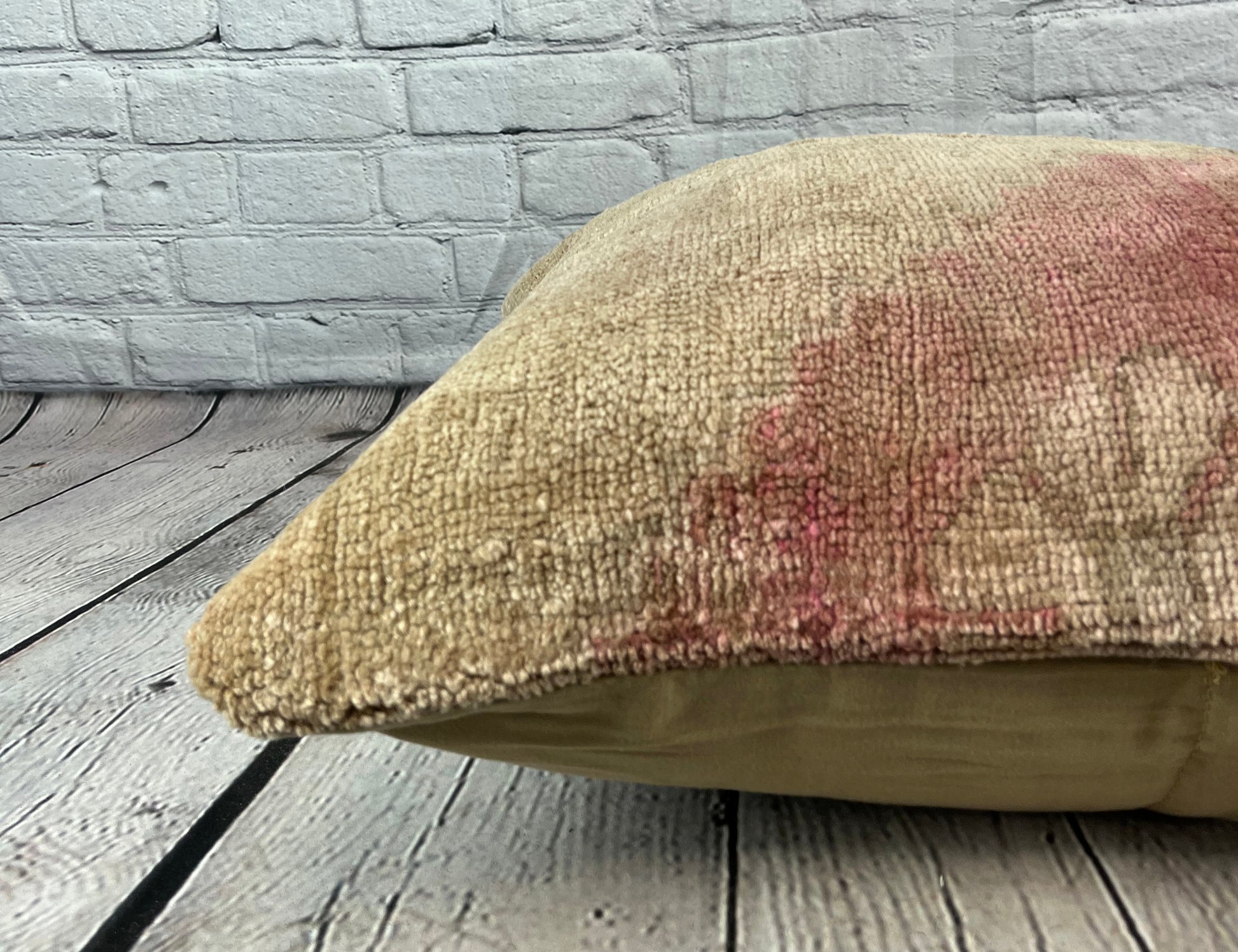 20 x 20 Rug Pillow Luminous Haven Turkish Pillow Cushion Cover #7654