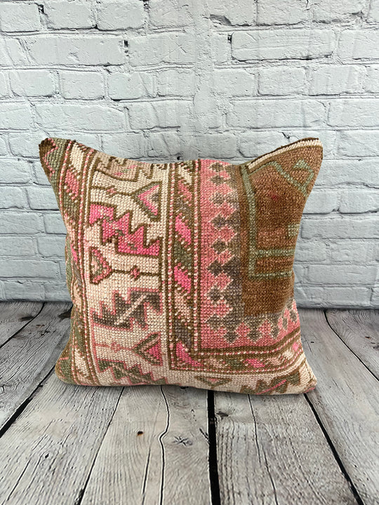 20 x 20 Rug Pillow Anatolian Echoing Turkish Pillow Cushion Cover #7648