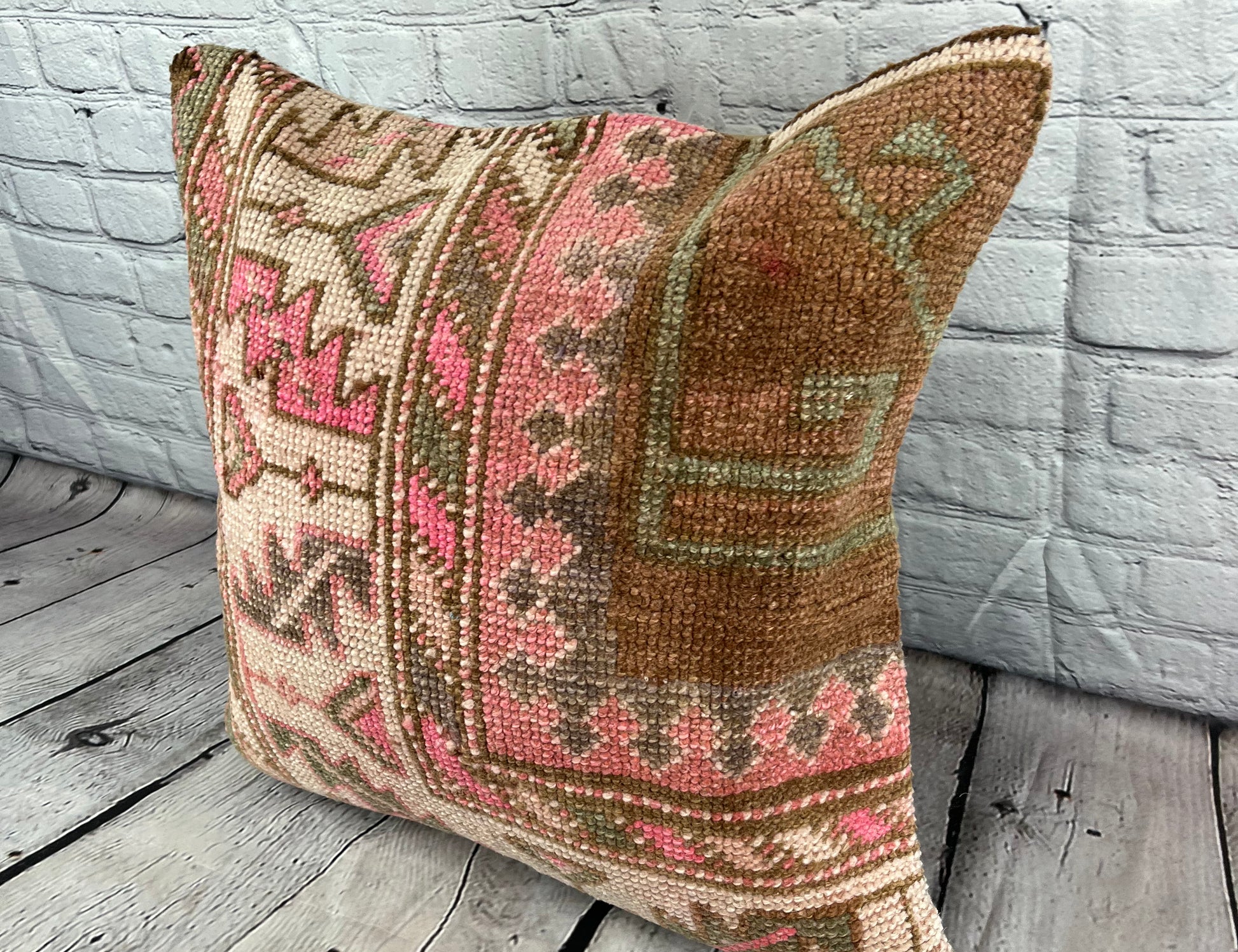 20 x 20 Rug Pillow Anatolian Echoing Turkish Pillow Cushion Cover #7648