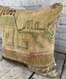 20 x 20 Rug Pillow Echoing Sands Turkish Pillow Cushion Cover #6685