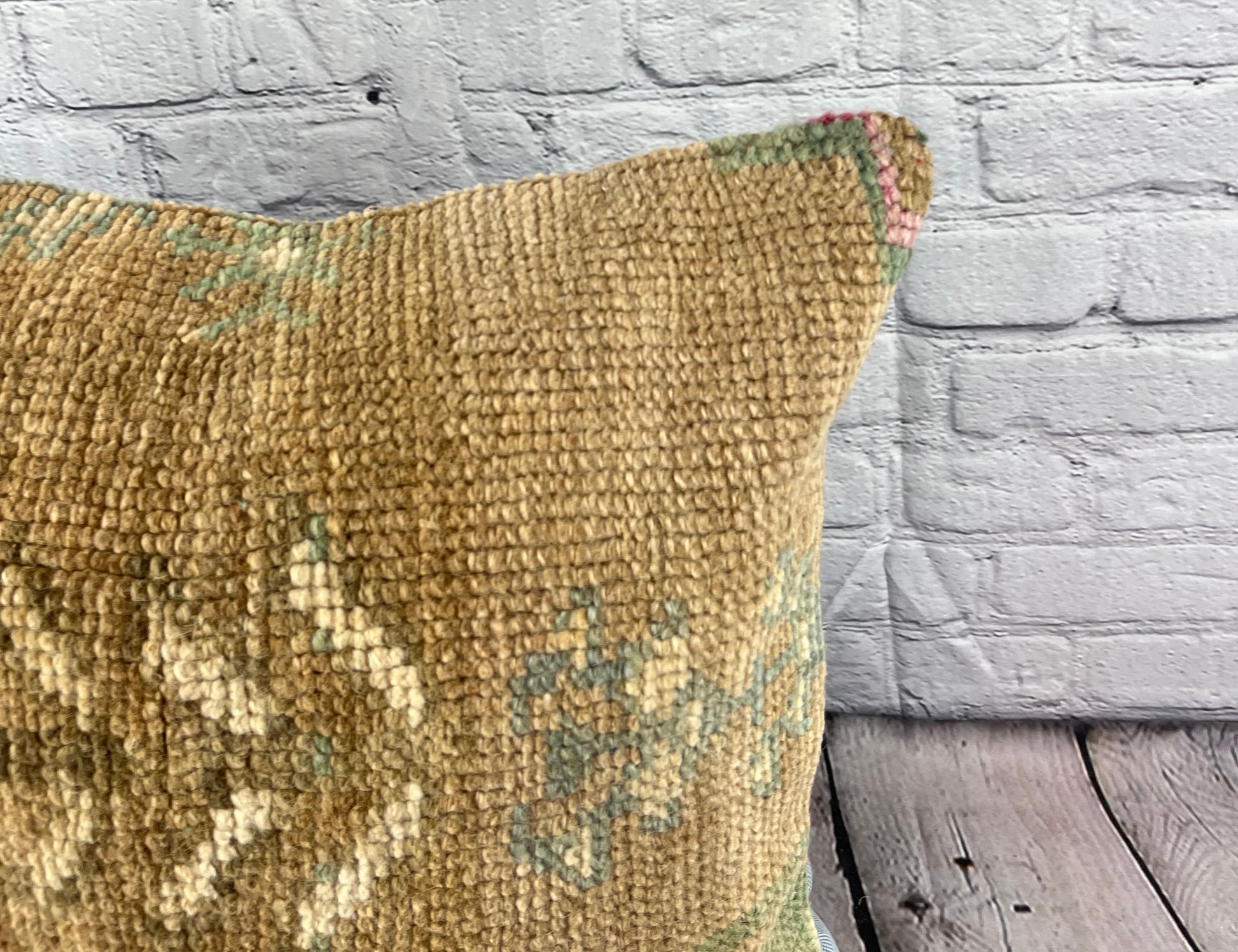 20 x 20 Rug Pillow Ethereal Elegance Turkish Pillow Cushion Cover #6689