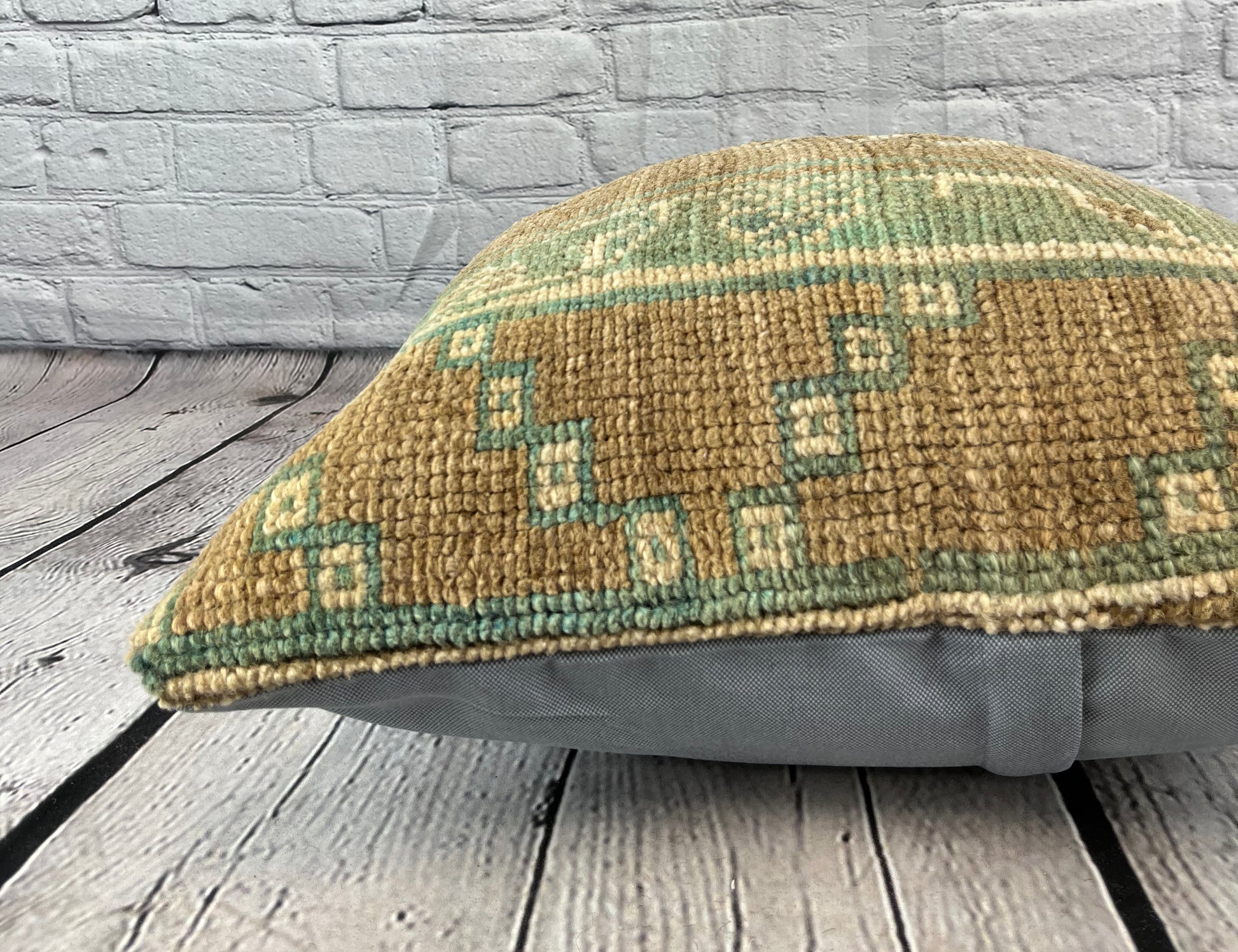 20 x 20 Rug Pillow Ethereal Elegance Turkish Pillow Cushion Cover #6689