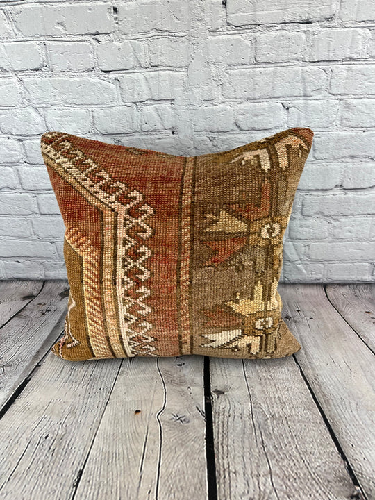 20 x 20 Rug Pillow Whispering Winds Turkish Pillow Cushion Cover #6726