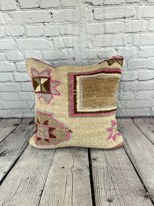 20 x 20 Rug Pillow Bosporus Velvet Turkish Pillow Cushion Cover #7373