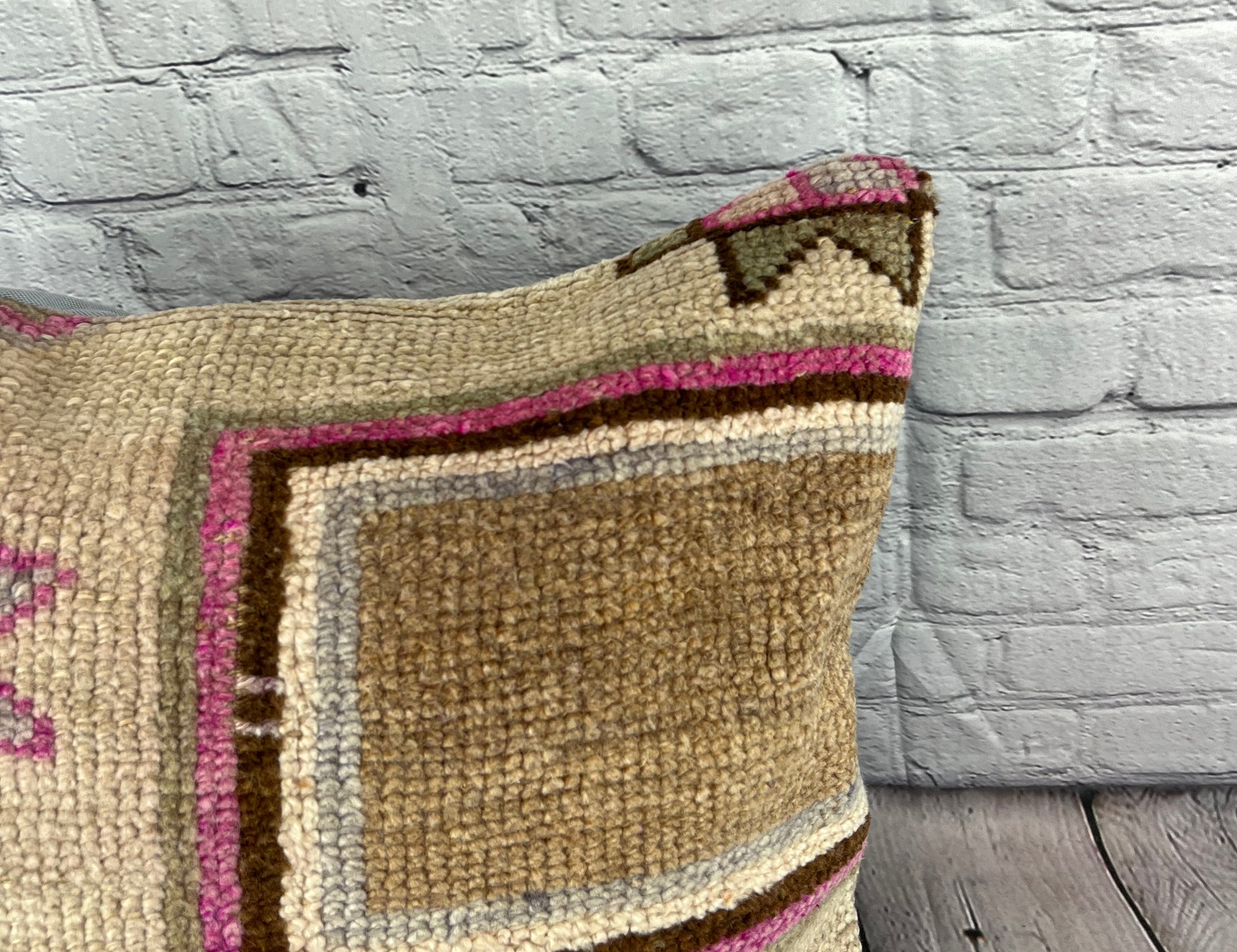 20 x 20 Rug Pillow Bosporus Velvet Turkish Pillow Cushion Cover #7373