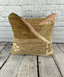 20 x 20 Rug Pillow Sapphire Lagoon Turkish Pillow Cushion Cover #7369