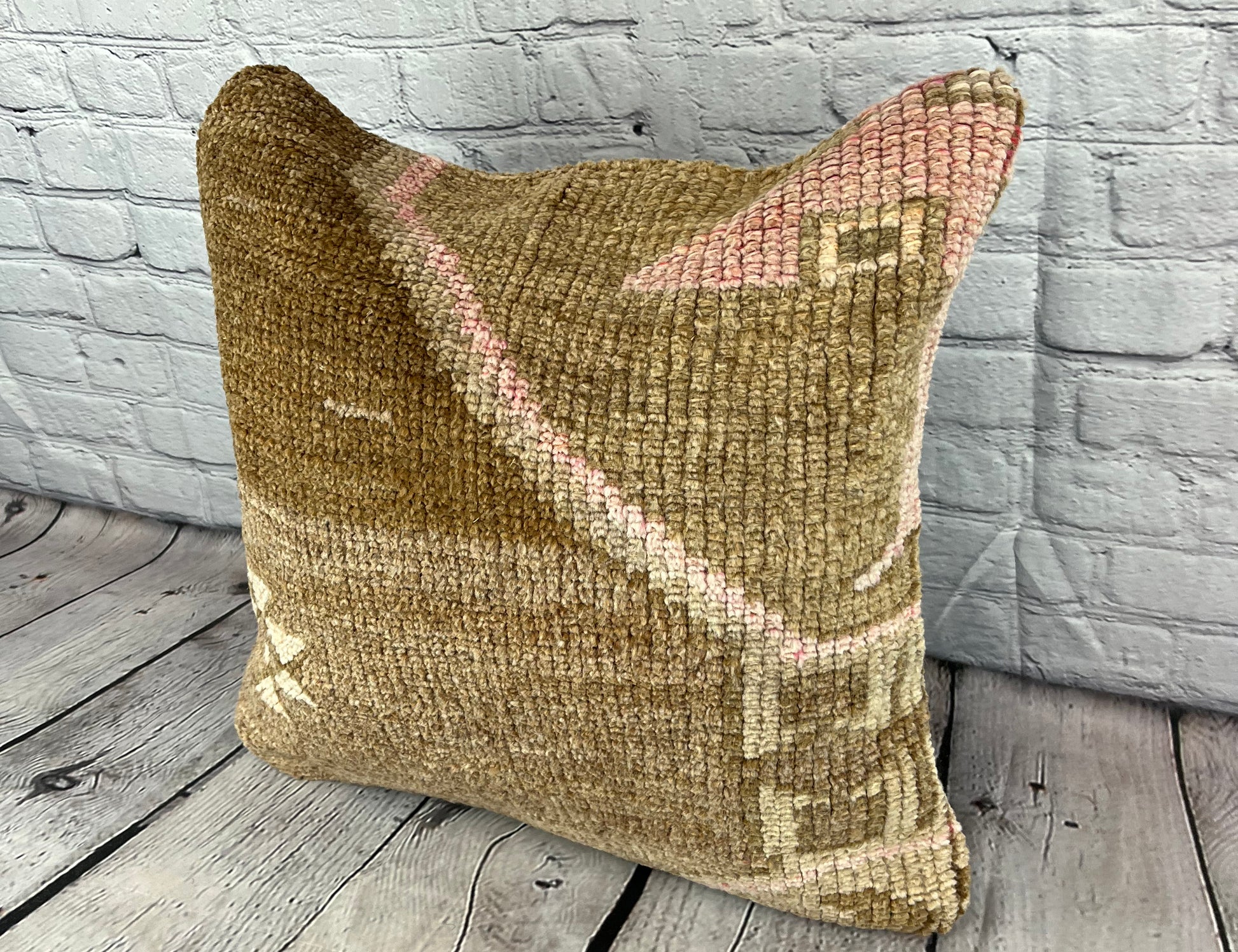 20 x 20 Rug Pillow Sapphire Lagoon Turkish Pillow Cushion Cover #7369