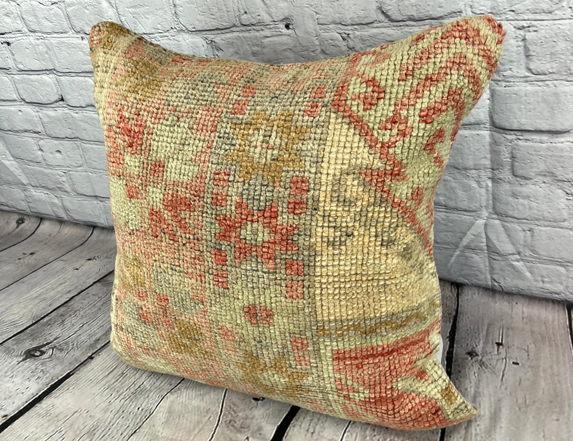20 x 20 Rug Pillow Lagoon Embrace Turkish Pillow Cushion Cover #6686