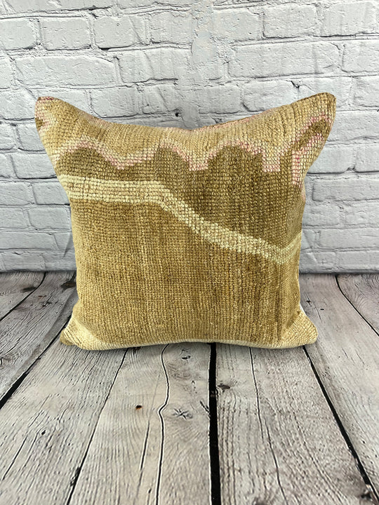 20 x 20 Rug Pillow Turkish Opaline Turkish Pillow Cushion Cover #6699