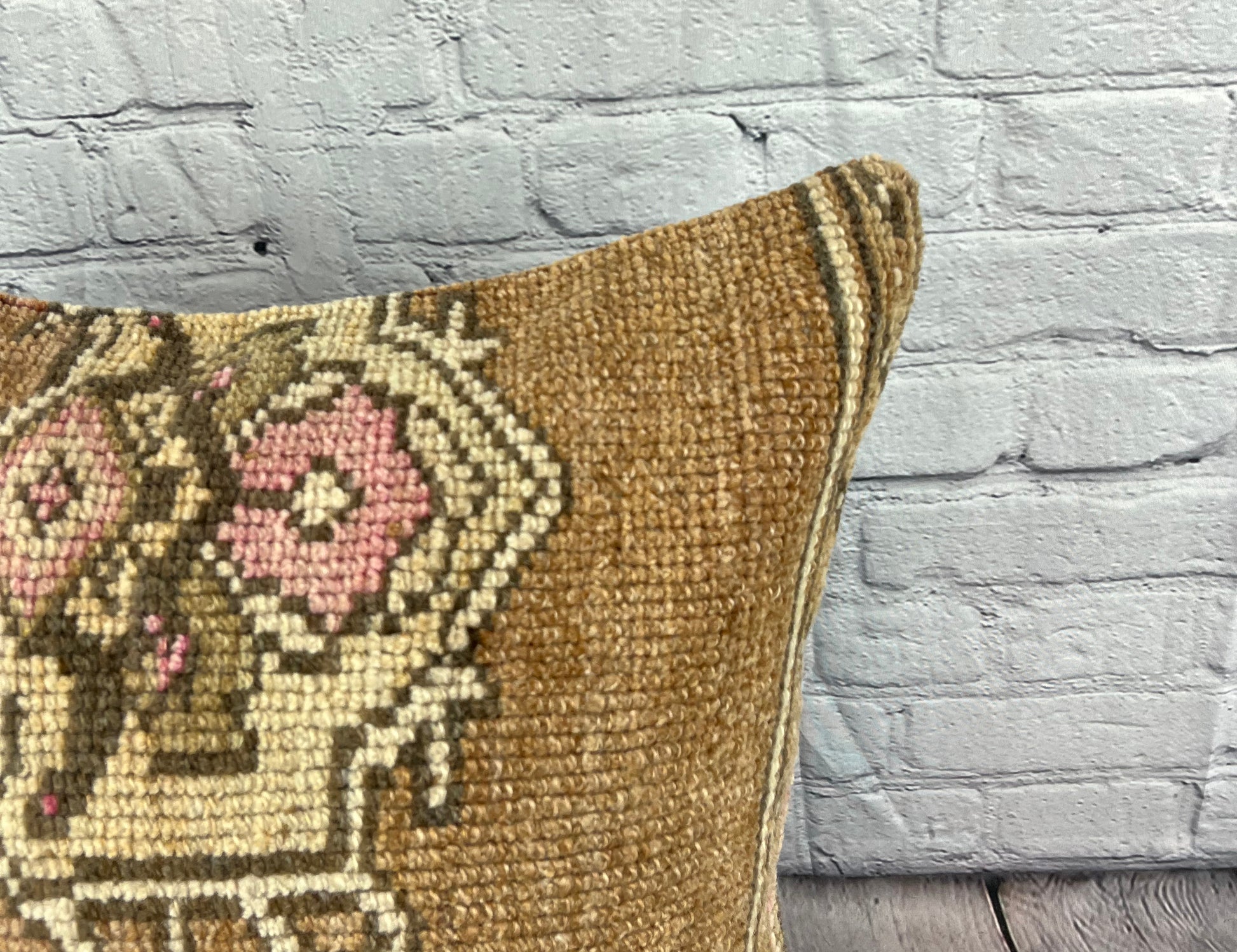 20 x 20 Rug Pillow Blissful Haven Turkish Pillow Cushion Cover #7377