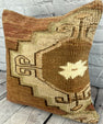 20 x 20 Rug Pillow Ottoman Serene Turkish Pillow Cushion Cover #7347