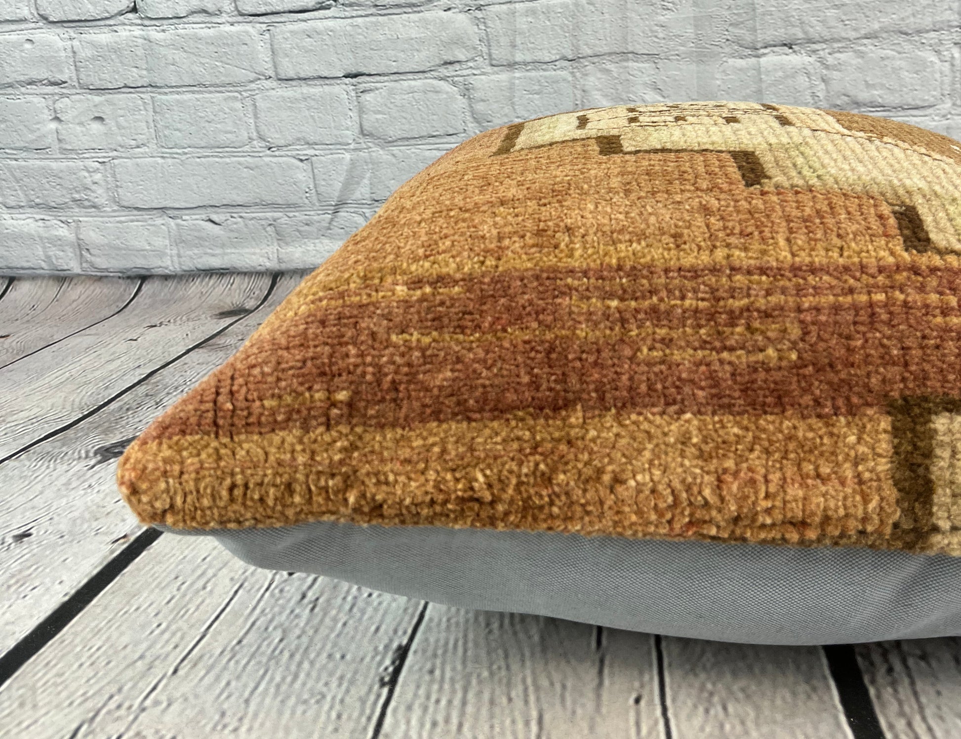 20 x 20 Rug Pillow Ottoman Serene Turkish Pillow Cushion Cover #7347