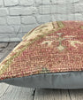 20 x 20 Rug Pillow Aegean Tranquility Turkish Pillow Cushion Cover #7368