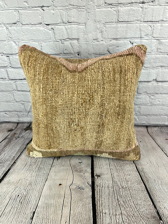 20 x 20 Rug Pillow Enchanted Echoes Turkish Pillow Cushion Cover #7365