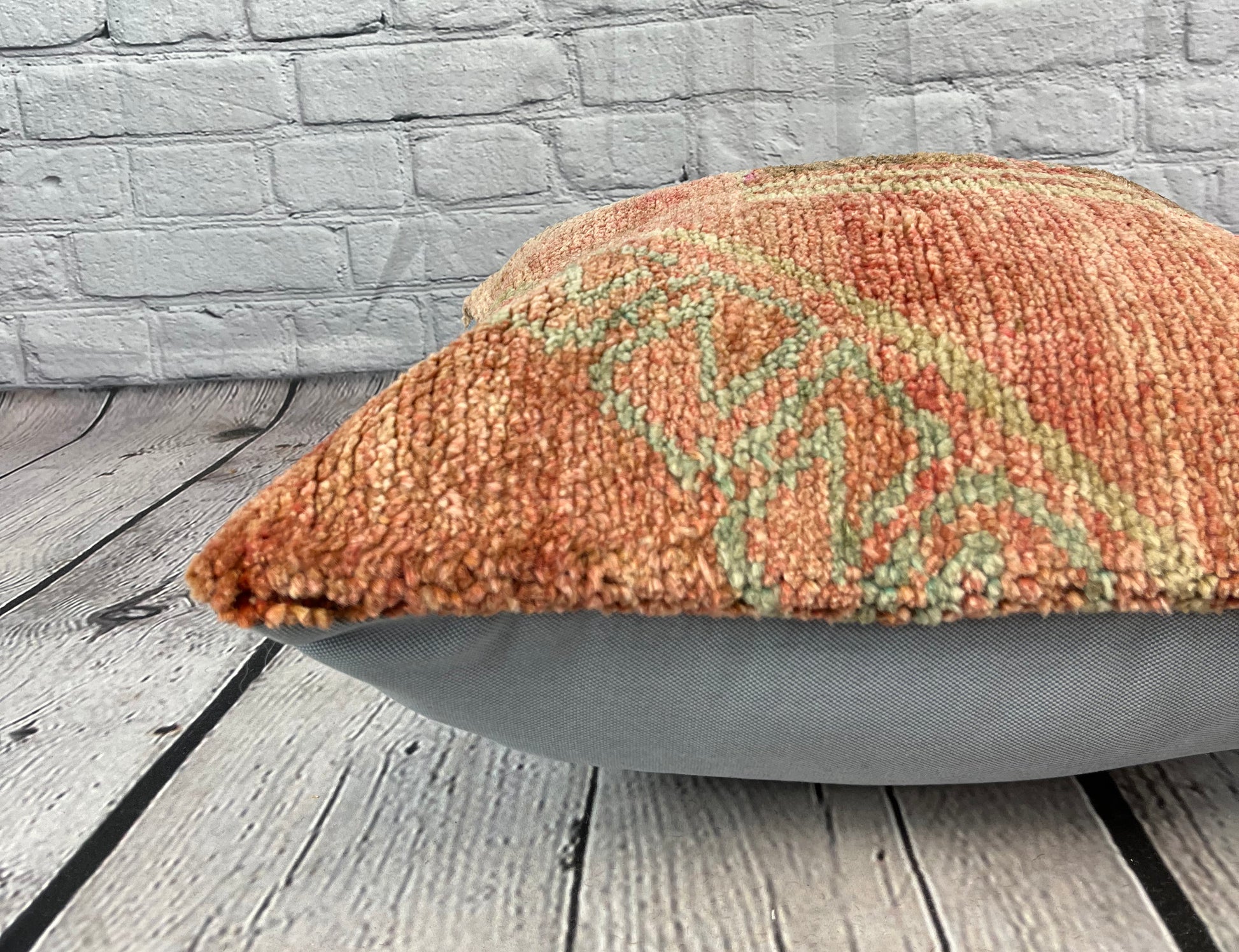 20 x 20 Rug Pillow Tranquil Harbor Turkish Pillow Cushion Cover #7378