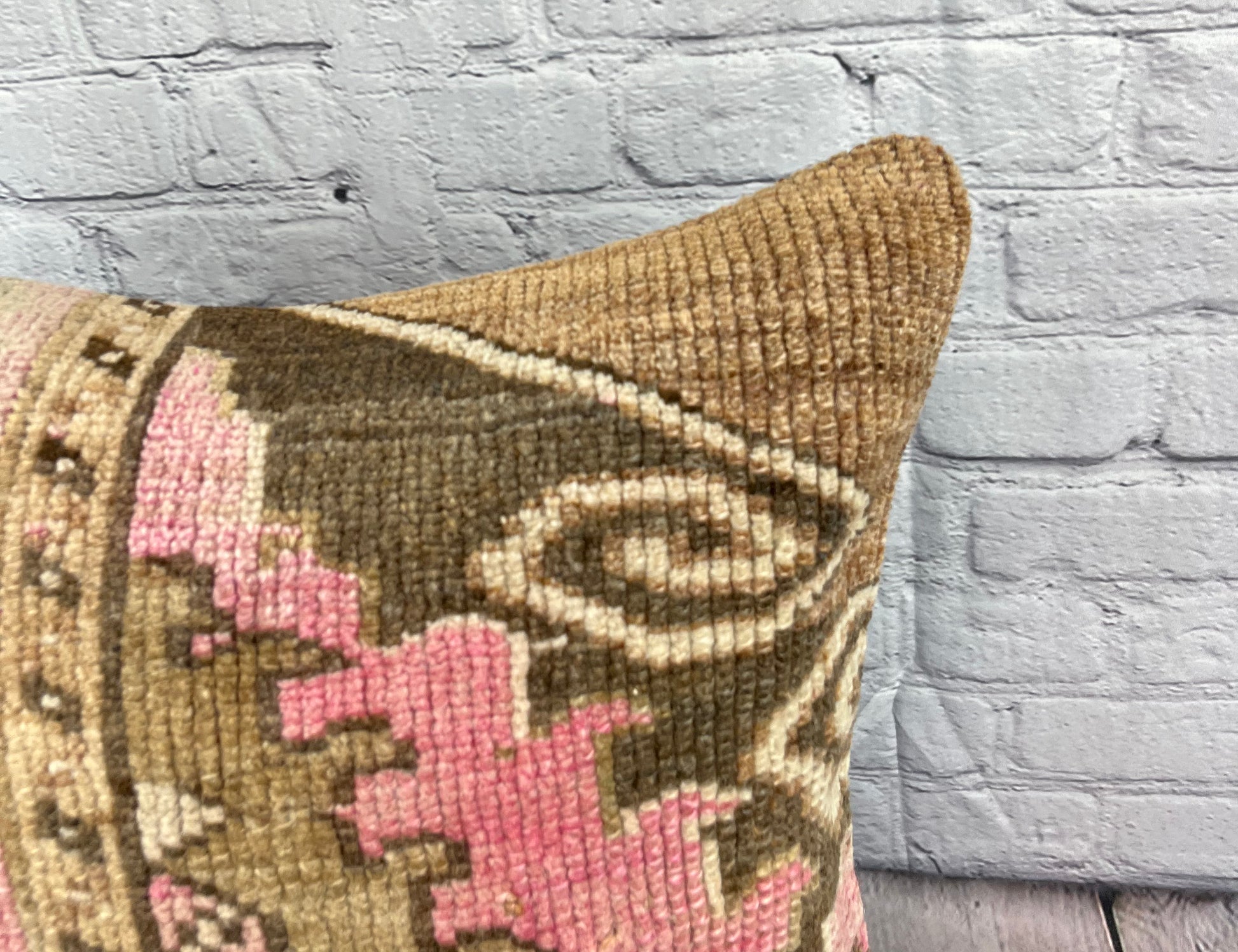 20 x 20 Rug Pillow Dreamy Cascade Turkish Pillow Cushion Cover #7350