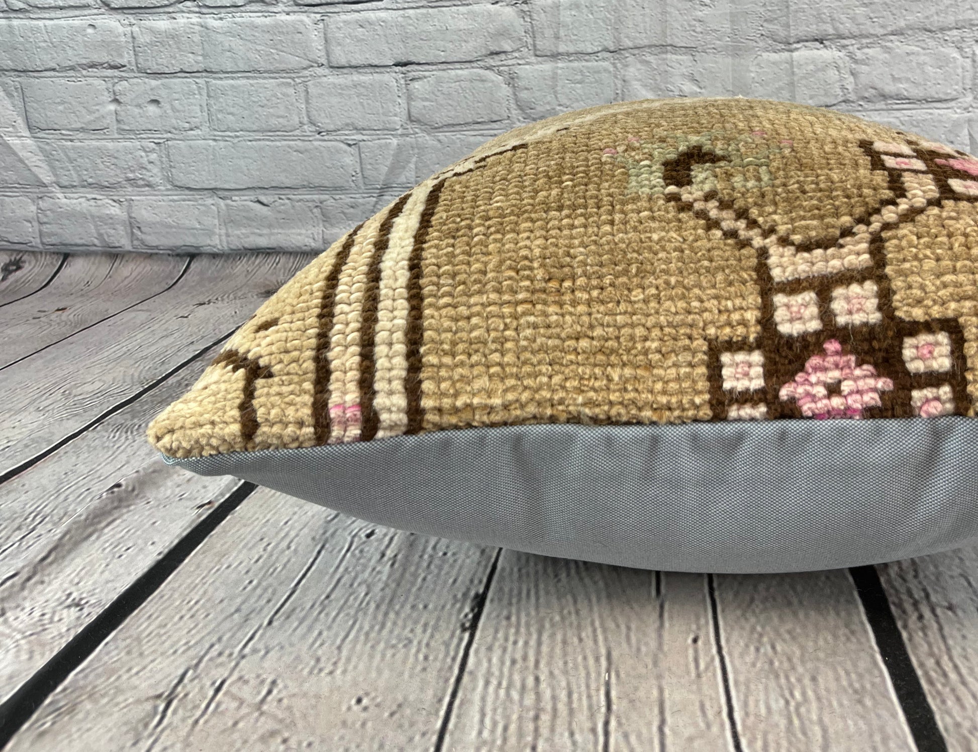 20 x 20 Rug Pillow Aegean Echoing Turkish Pillow Cushion Cover #7351