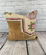 20 x 20 Rug Pillow Ottoman Serenade Turkish Pillow Cushion Cover #7354