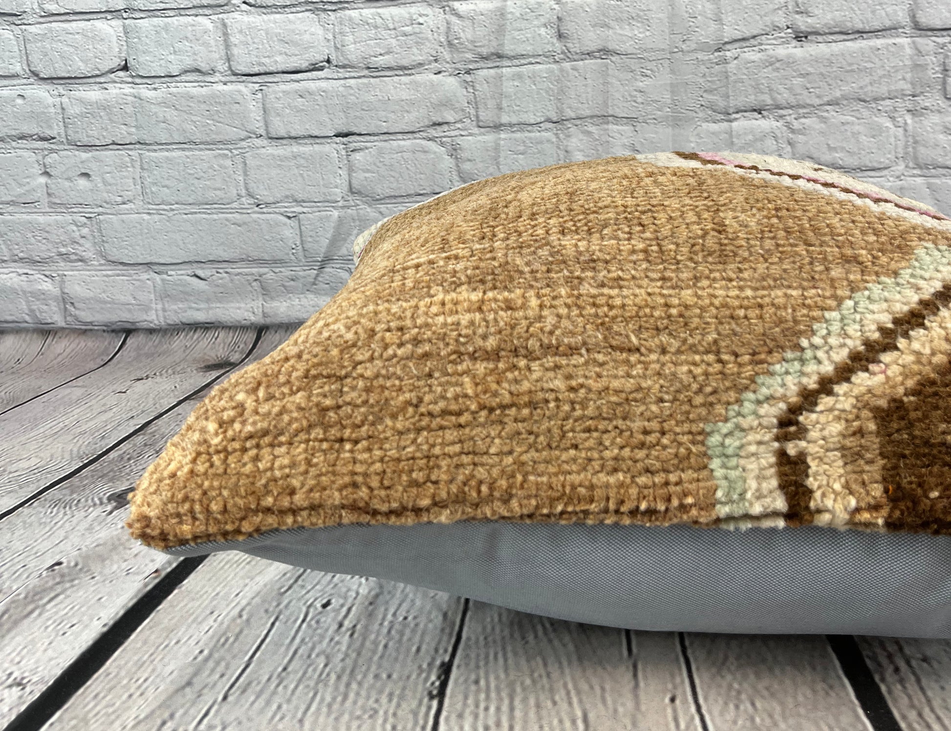 20 x 20 Rug Pillow Ottoman Serenade Turkish Pillow Cushion Cover #7354