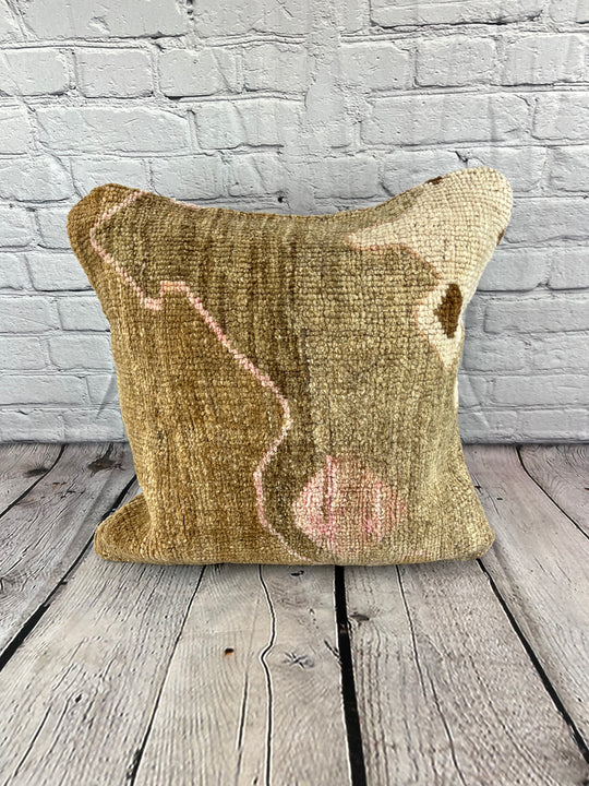 20 x 20 Rug Pillow Spice Route Turkish Pillow Cushion Cover #7355