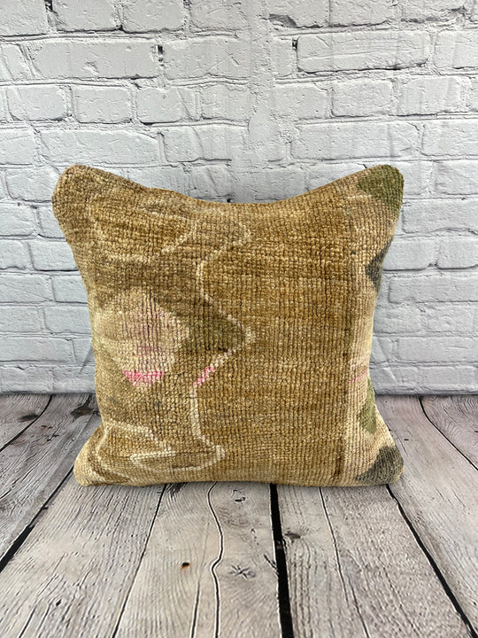 20 x 20 Rug Pillow Topkapi Ethereal Turkish Pillow Cushion Cover #7342