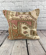 20 x 20 Rug Pillow Ethereal Melody Turkish Pillow Cushion Cover #7347