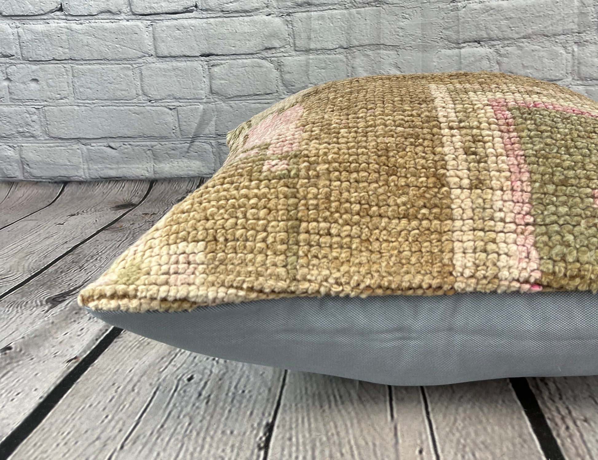 20 x 20 Rug Pillow Cappadocian Serenity Turkish Pillow Cushion Cover #7348