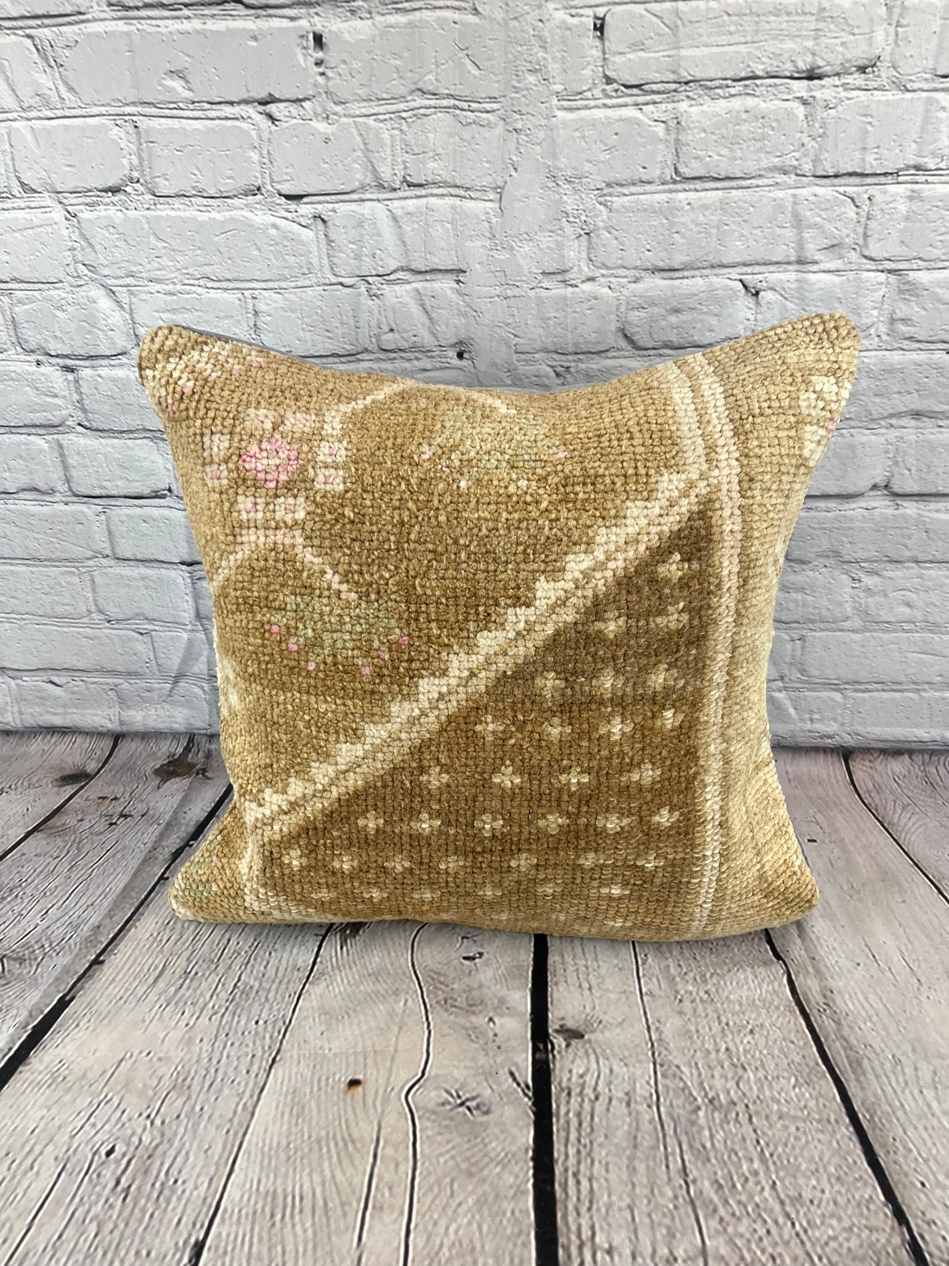 20 x 20 Rug Pillow Serenity Haven Turkish Pillow Cushion Cover #7386