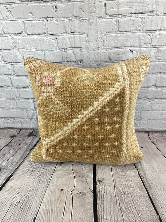 20 x 20 Rug Pillow Serenity Haven Turkish Pillow Cushion Cover #7386