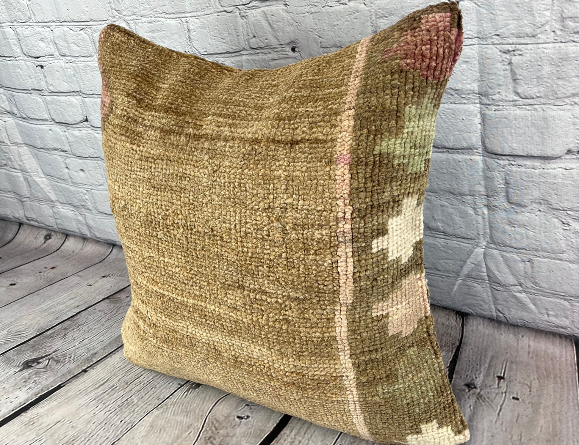 20 x 20 Rug Pillow Turkish Opulent Turkish Pillow Cushion Cover #7357