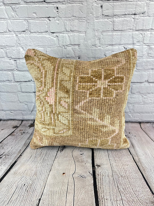 20 x 20 Rug Pillow Enigmatic Twilight Turkish Pillow Cushion Cover #7384