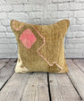 20 x 20 Rug Pillow Bosporus Azure Turkish Pillow Cushion Cover #7361