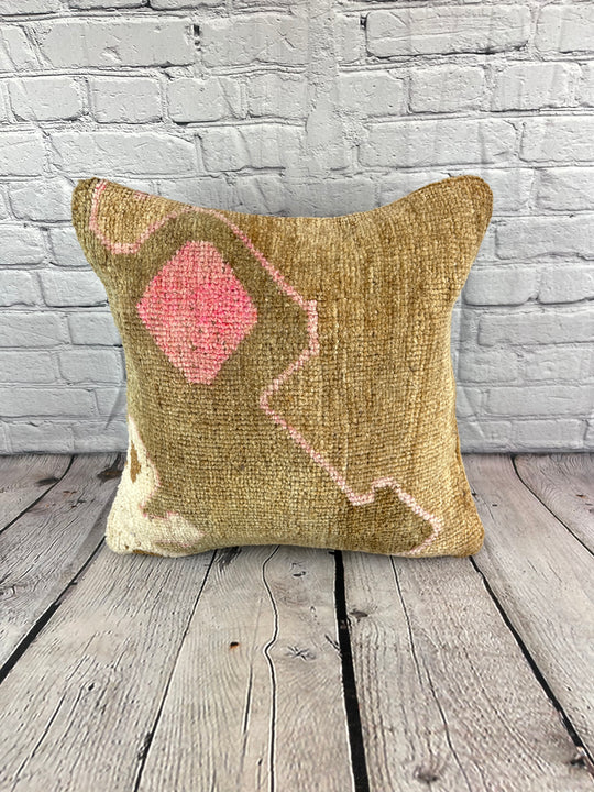 20 x 20 Rug Pillow Bosporus Azure Turkish Pillow Cushion Cover #7361