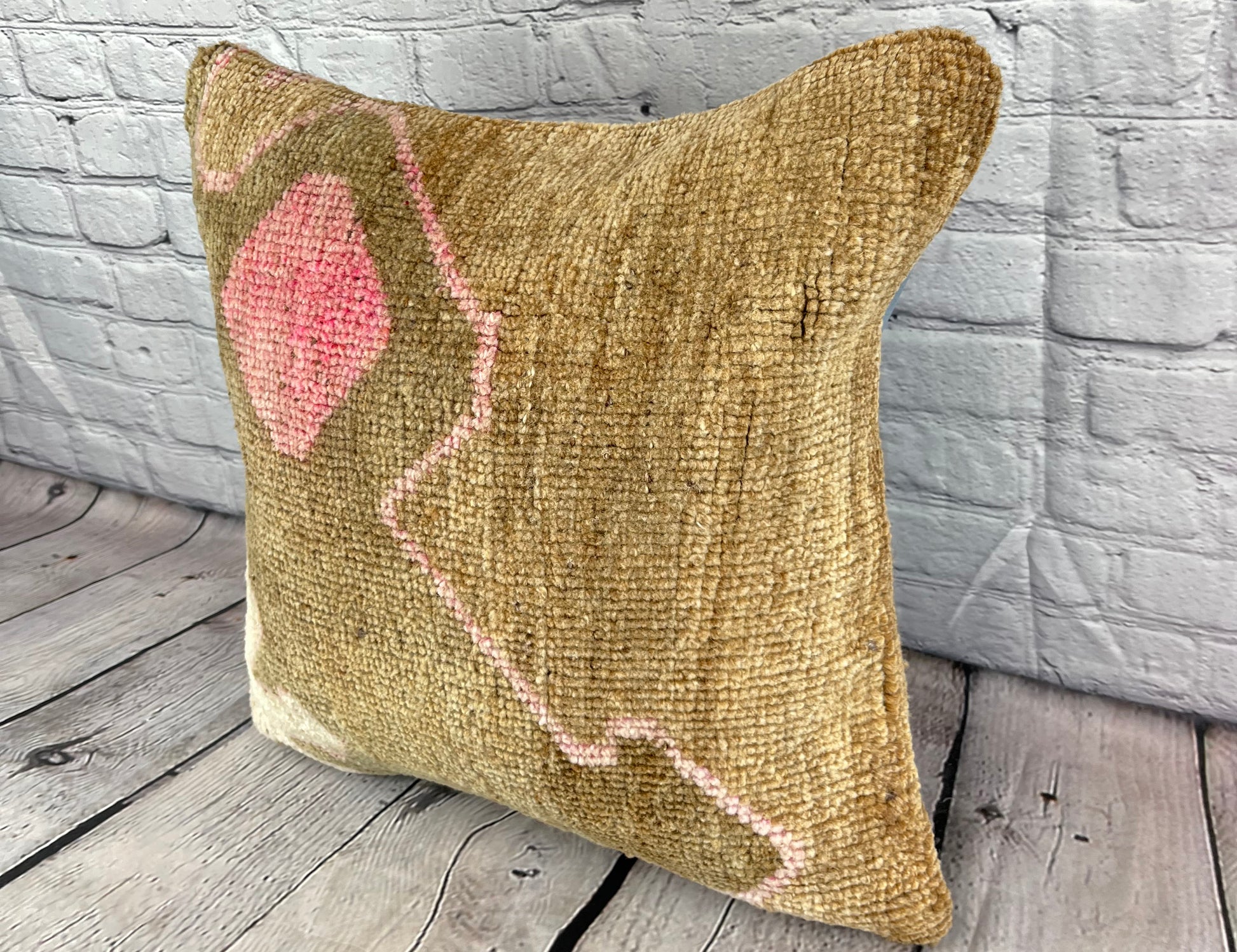 20 x 20 Rug Pillow Bosporus Azure Turkish Pillow Cushion Cover #7361