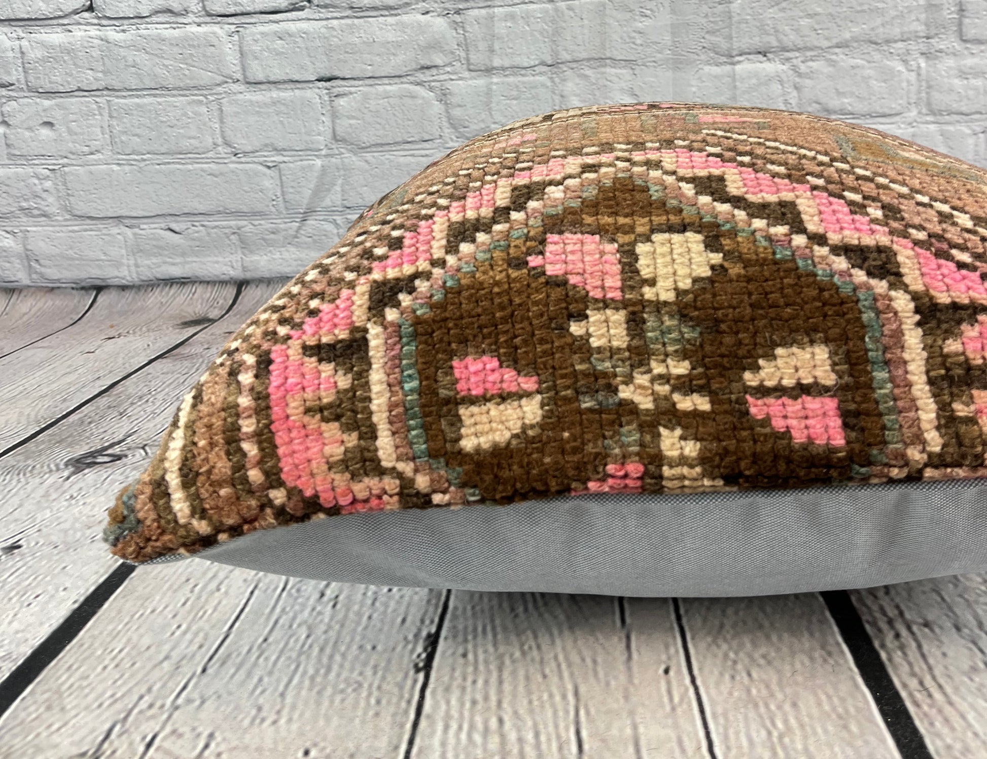 20 x 20 Rug Pillow Byzantine Whispering Turkish Pillow Cushion Cover #7345