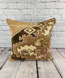 20 x 20 Rug Pillow Golden Twilight Turkish Pillow Cushion Cover #7333