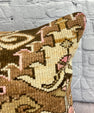 20 x 20 Rug Pillow Golden Twilight Turkish Pillow Cushion Cover #7333