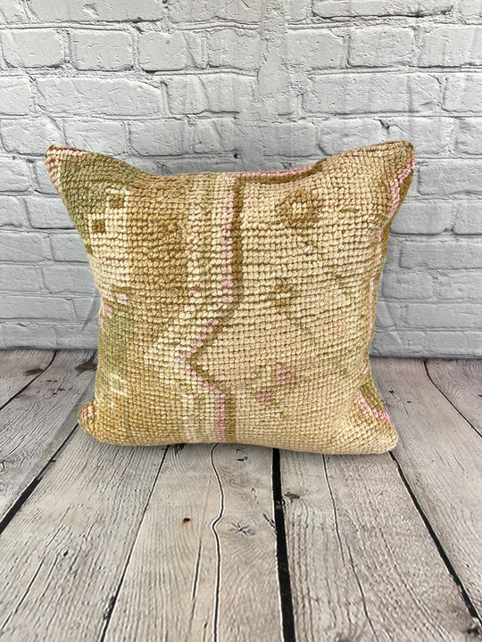 20 x 20 Rug Pillow Radiant Enclave Turkish Pillow Cushion Cover #7344