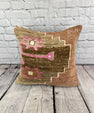 20 x 20 Rug Pillow Bazaar Melody Turkish Pillow Cushion Cover #7338