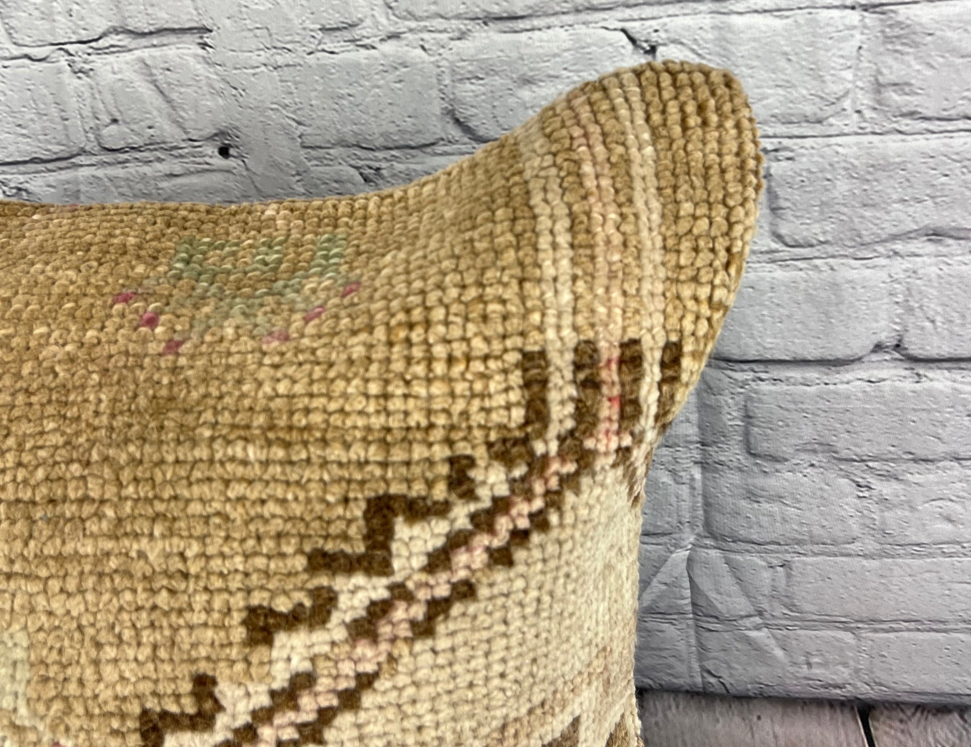 20 x 20 Rug Pillow Emerald Haven Turkish Pillow Cushion Cover #7328