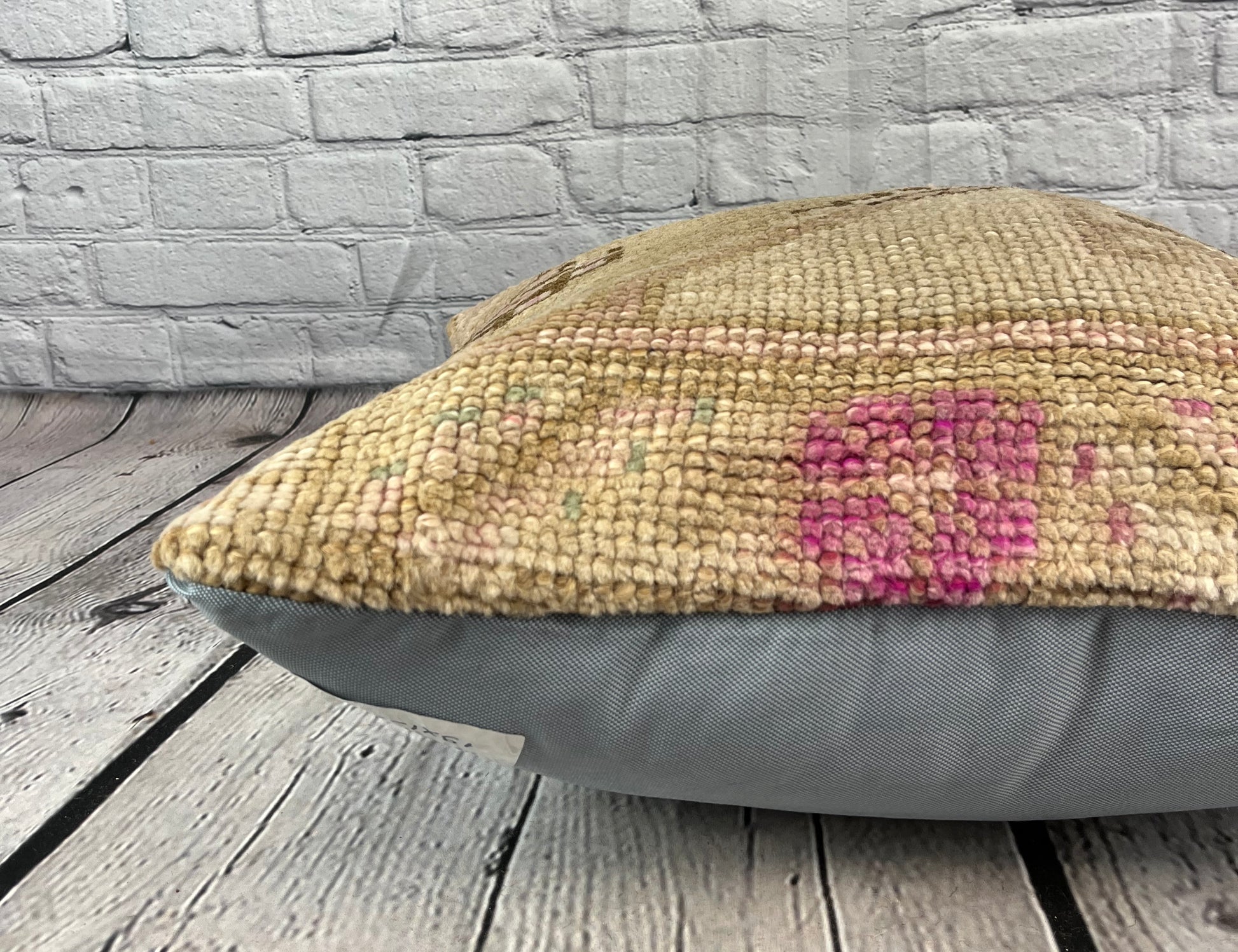 20 x 20 Rug Pillow Emerald Haven Turkish Pillow Cushion Cover #7328