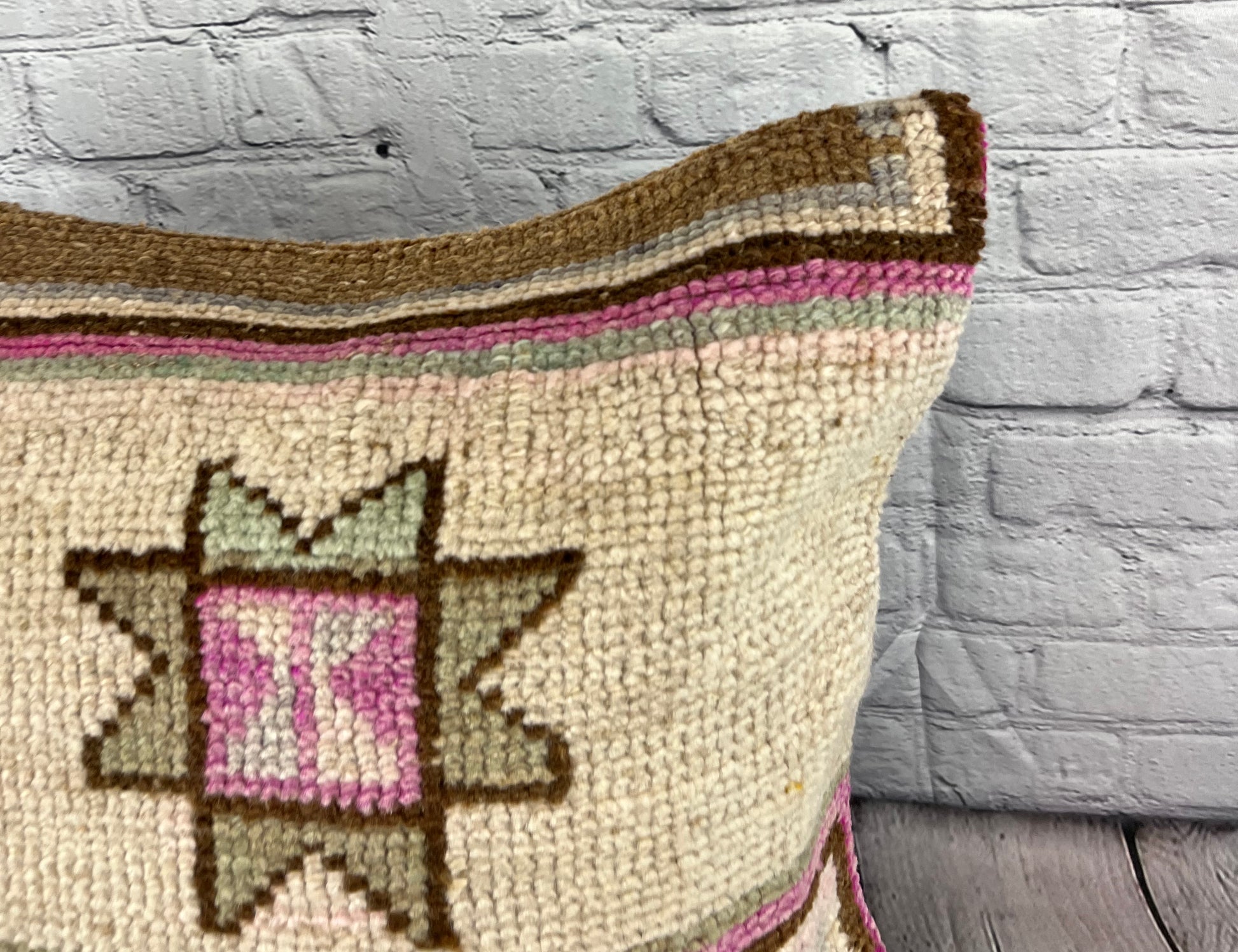 20 x 20 Rug Pillow Majestic Reverie Turkish Pillow Cushion Cover #7362