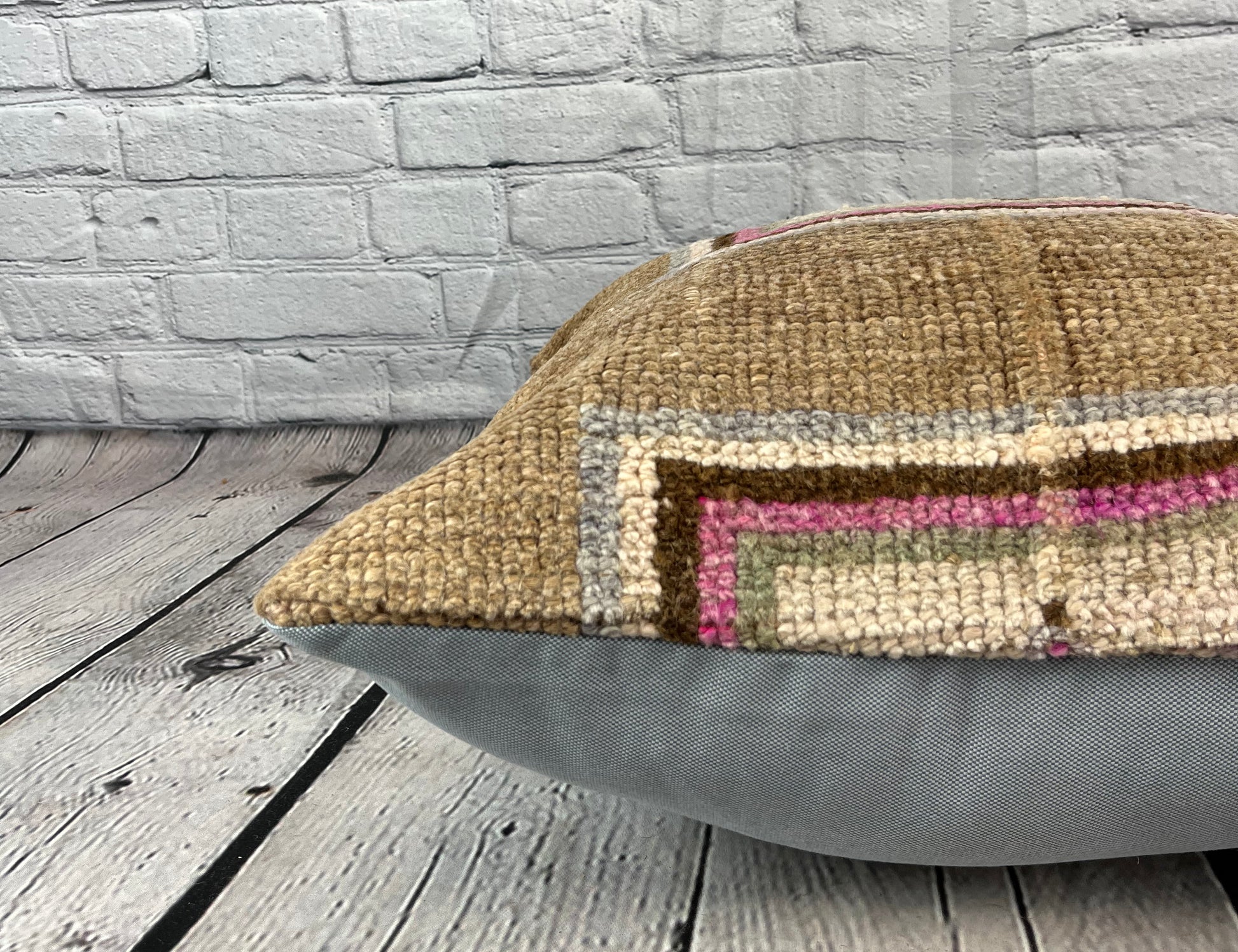 20 x 20 Rug Pillow Majestic Reverie Turkish Pillow Cushion Cover #7362