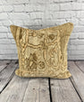 20 x 20 Rug Pillow Tranquil Mirage Turkish Pillow Cushion Cover #7639