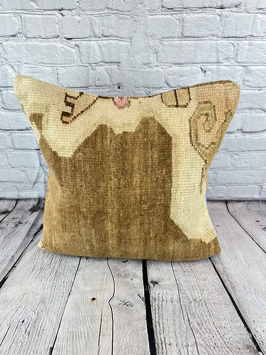 20 x 20 Rug Pillow Enchanted Oasis Turkish Pillow Cushion Cover #6720