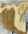 20 x 20 Rug Pillow Enchanted Oasis Turkish Pillow Cushion Cover #6720