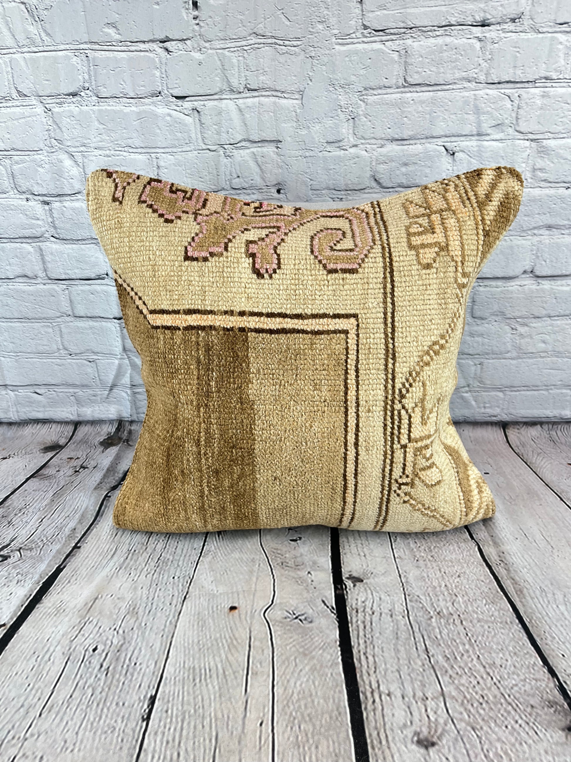20 x 20 Rug Pillow Spice Route Turkish Pillow Cushion Cover #6719