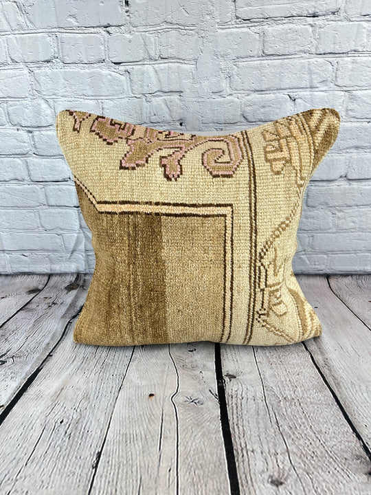 20 x 20 Rug Pillow Spice Route Turkish Pillow Cushion Cover #6719